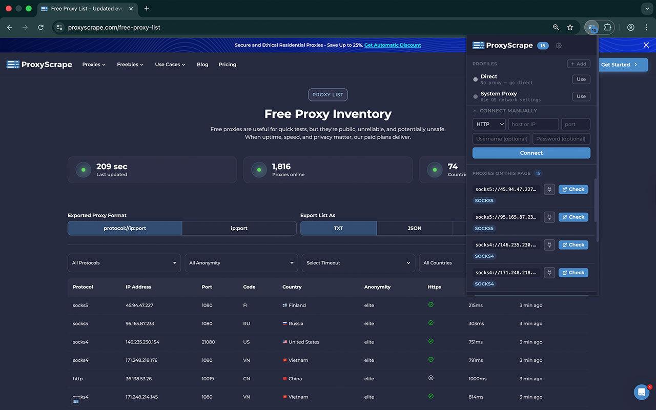 Proxy Manager Browser Extension: Detect, Test & Connect Proxies ...