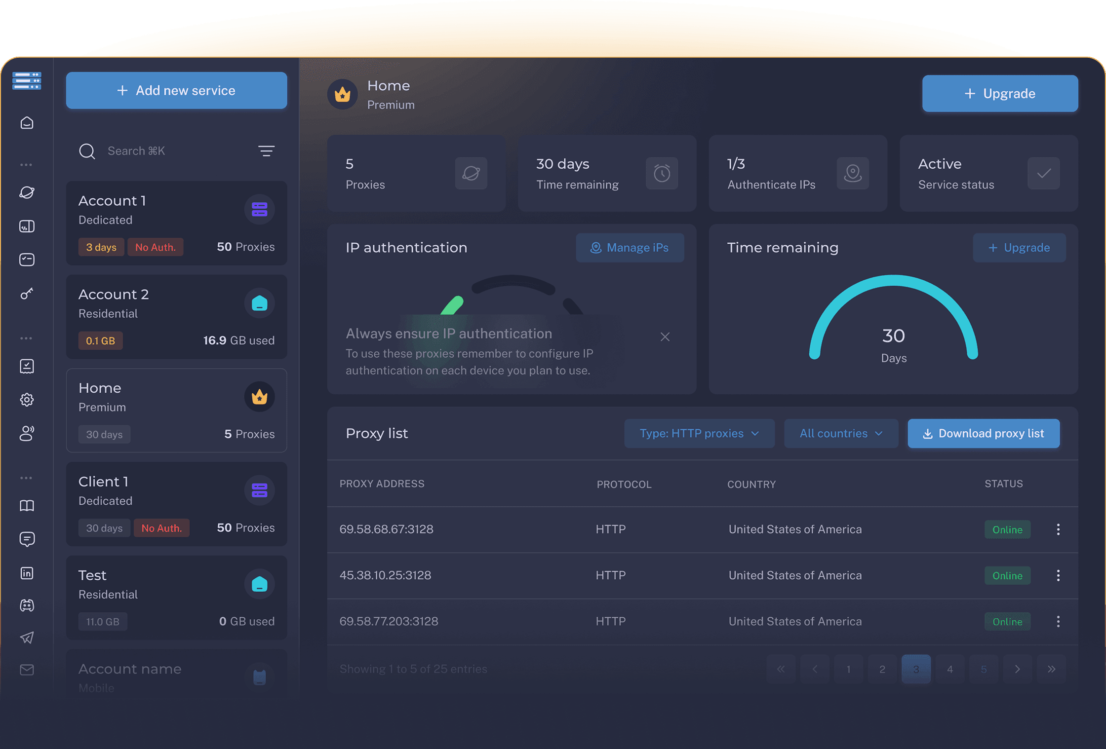 Dashboard preview