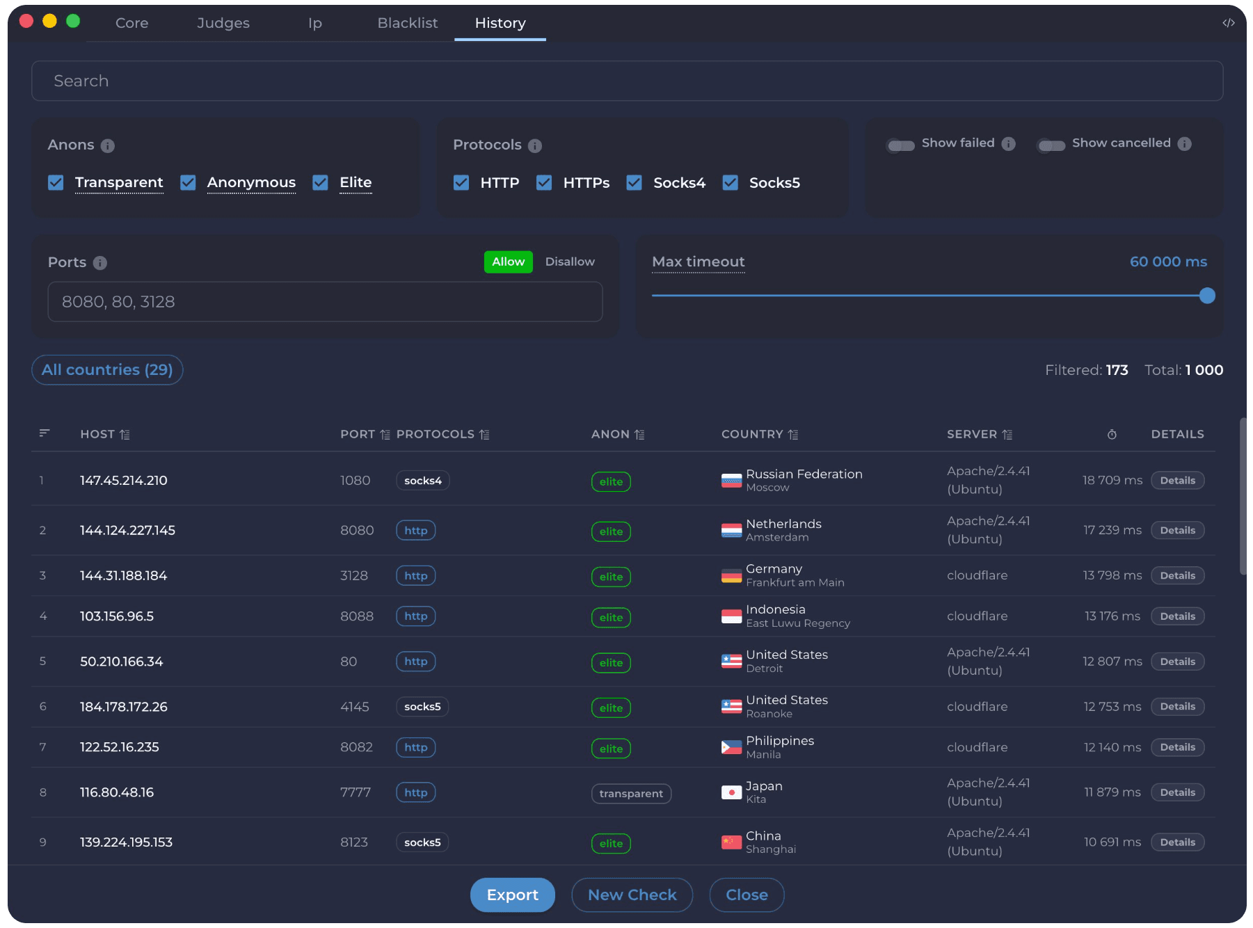 ProxyScrape Proxy Checker - Free, Fast & Multi-protocol