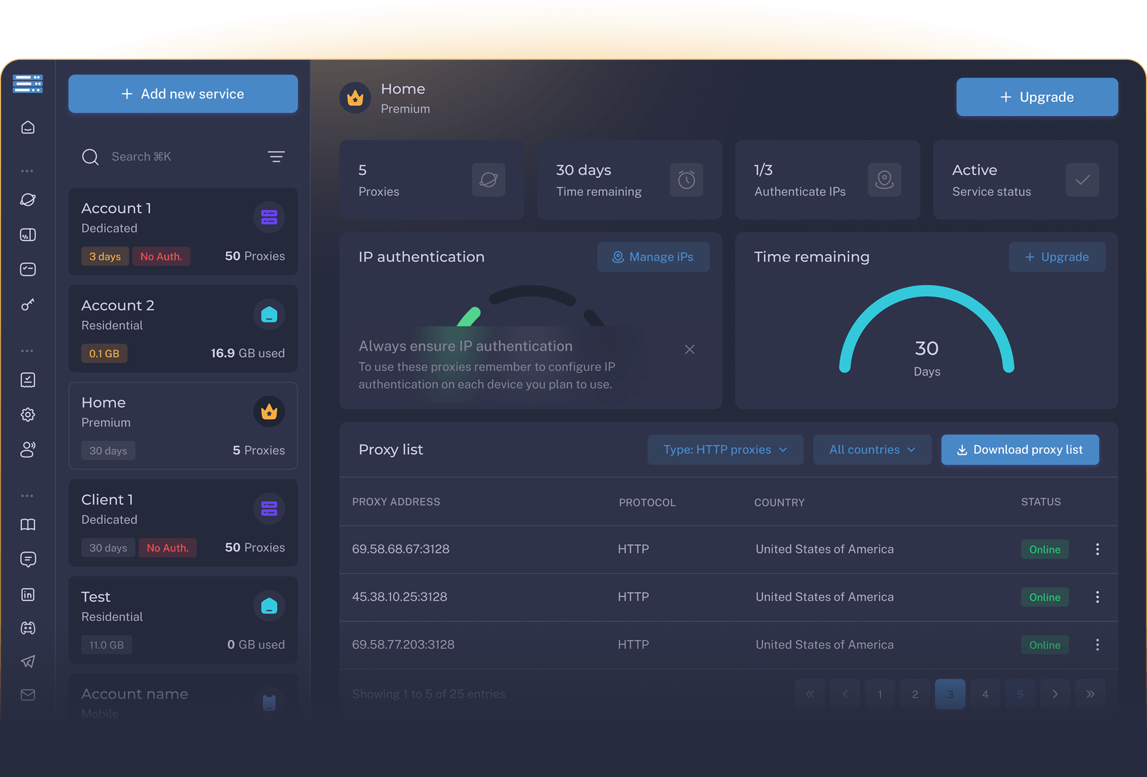 Dashboard preview